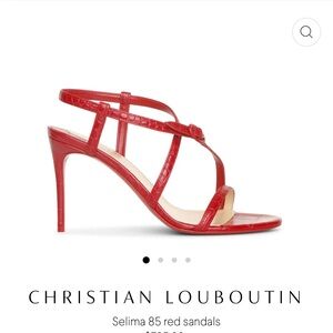 CHRISTIAN LOUBOUTIN
Selima 85 red sandals| Size 38